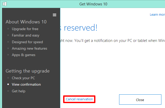 Peruuta Windows 10 -päivitys