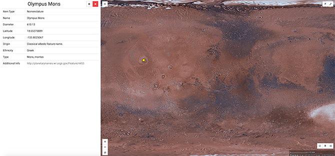 Mars Trek kartta
