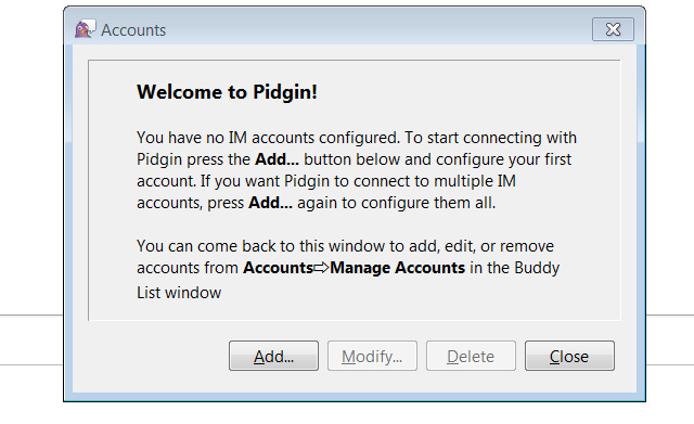 Pidgin-setup