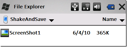 kuvakaappauksia Windows Mobilessa