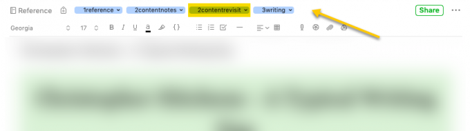 Merkitseminen Evernotessa