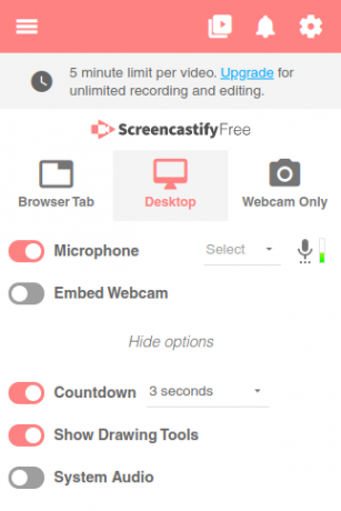 screencastify chromebook-äänitystyökalu