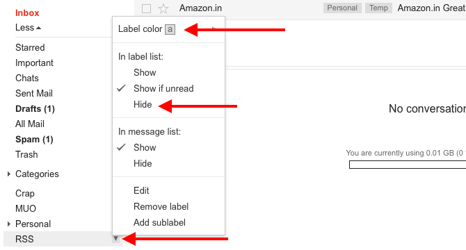 gmail-label-asetukset