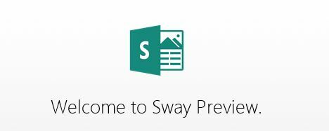 Microsoft Sway esikatselusähköposti