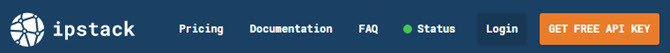 ipstack ip geolocation Free API-avain