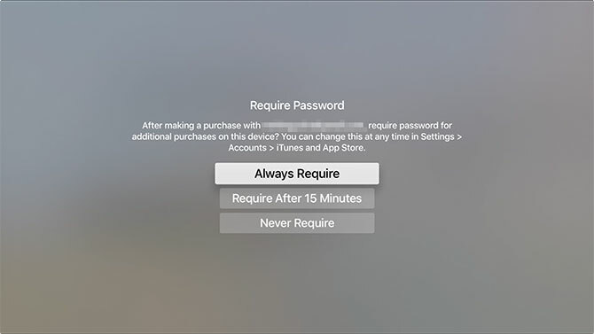Apple TV: n Apple TV -salasanan määrittäminen ja käyttäminen