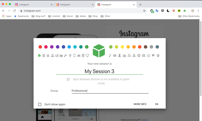 SessionBox Google Chrome -demo