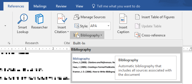 Kuinka luoda ammatillisia raportteja ja asiakirjoja Microsoft Word Bibliography -sovelluksessa