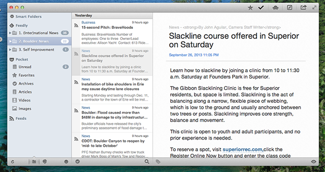 Vaihda lukija: 3 parasta työasemien RSS-asiakasohjelmaa Mac OS X: n readkit-pääohjelmaan