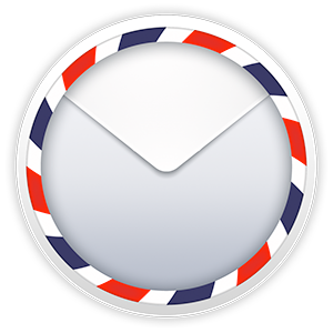 Airmail for Mac OS X tekee sähköpostista kaunista jälleen airmail läpinäkyvä 300 -kuvake