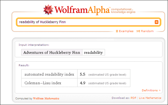 10 hienoa Wolfram Alpha -käyttöä, jos luet ja kirjoitat englanniksi Wolfram Alpha06