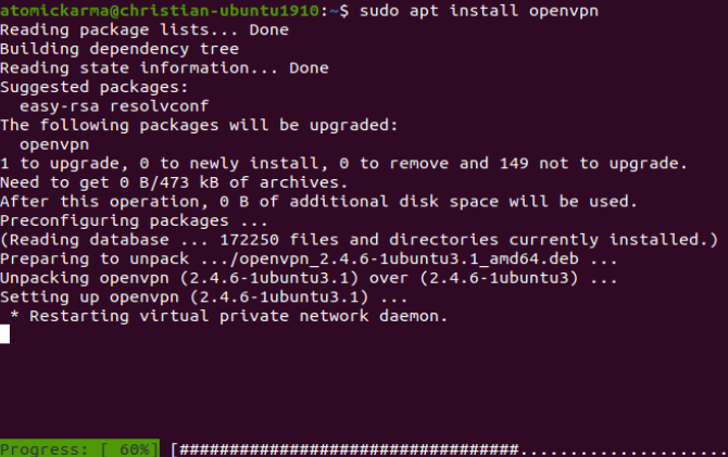 Kuinka asentaa VPN-asiakas Ubuntu Linux vpnp linux vpn openvpn asennukseen