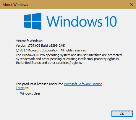 Windows-järjestelmän tiedot - versiot