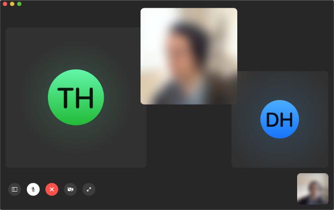 FaceTime-ryhmäpuhelu Macilla