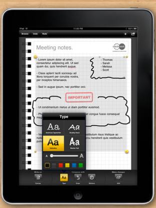 kirjoitustyökalu ipadille