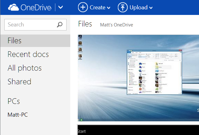 Tämä on näyttökuva yhdestä parhaista Windows-ohjelmista, nimeltään OneDrive