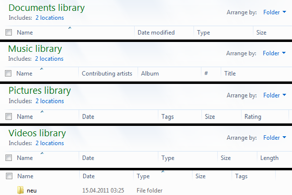 Windows Explorer -sarakkeet