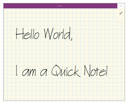 Microsoft OneNote - QuickNote