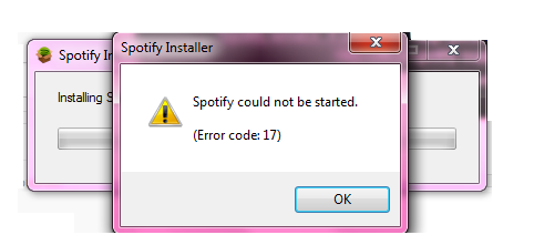 Spotify-virhe-17