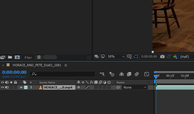 Kuinka seurata tekstiä Adobe After Effects -näytteen aikajanalla