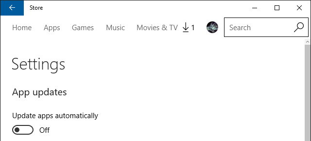 Windows Store -sovelluksen automaattiset päivitykset