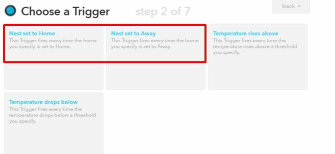Nest Smart -termostaatin IFTTT-resepti automaattisesta poistotoiminnosta