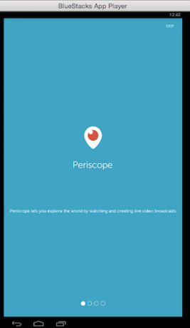 periscope-BlueStacks-käynnissä