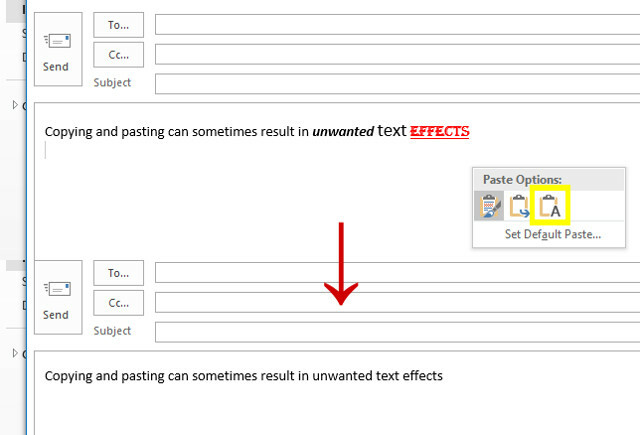 ei-toivotut tekstitehosteet