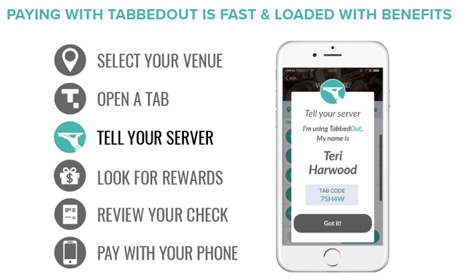 TabbedOut - mobiilimaksusovellukset Androidille