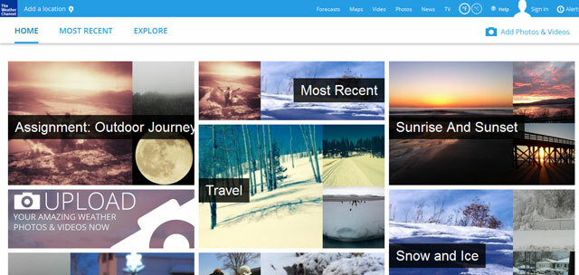 Weather Channel - Lähetä valokuvia ja videoita