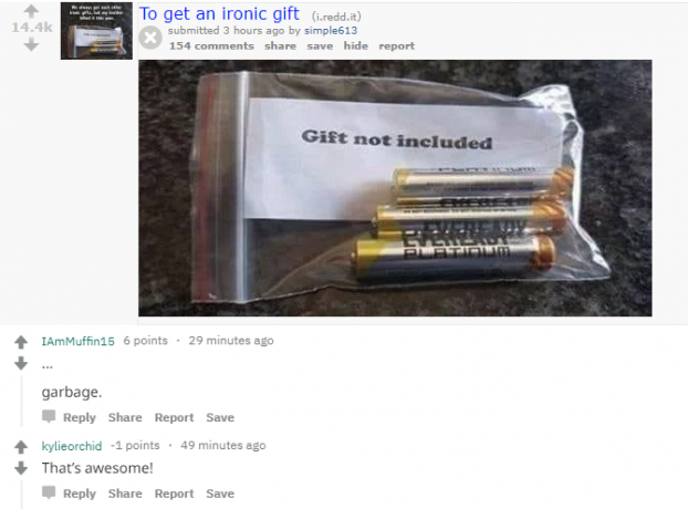 Reddit-huono-kommentit