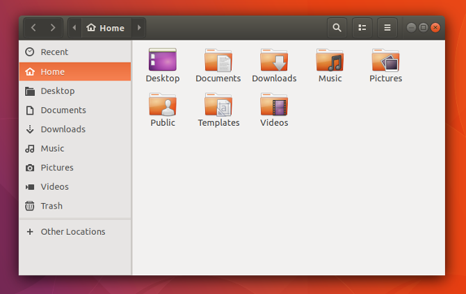 ubuntu gnome -yhdistystiedostot