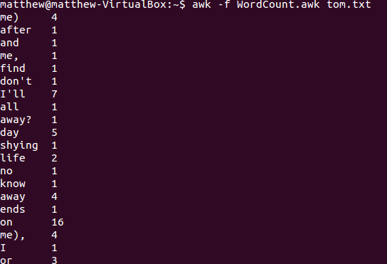 awk-wordcount