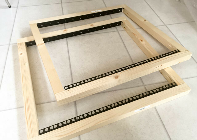 diy-telineen kotelon rakenne -5 - etu- ja takaosa valmis