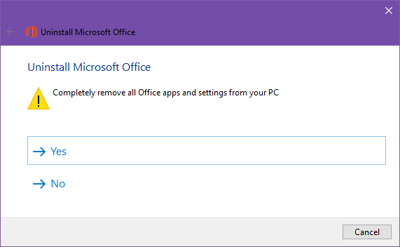 microsoft office-2016-uninstall-työkalu