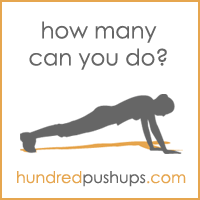 OneHundredPushups - Geeky Pushup -harjoitteluohjelma muotoon sata200x200