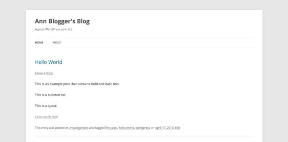 Blogger vs. WordPress.com: Täydellinen vertailu wordpress post1