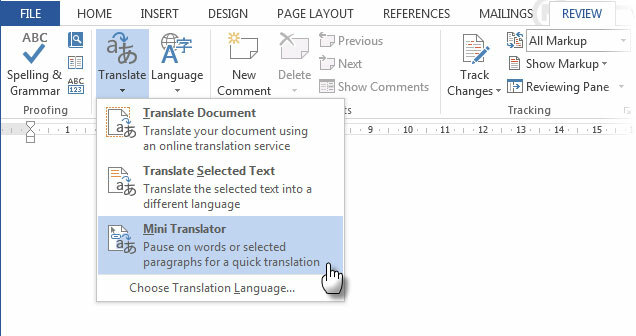 Toimiston tuottavuusvinkki # Minini Translator