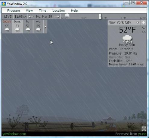 YoWIndow - todella viileä sääsovellus, jossa virtuaalinen sääkuva yowindow5