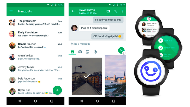 Hangouts-mobiili