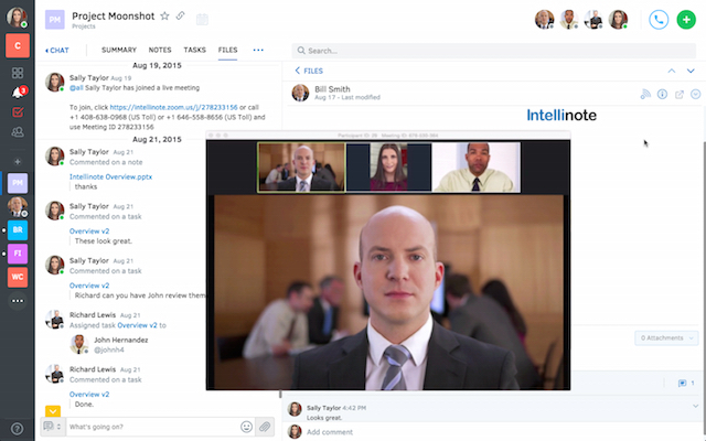 Intellinote: Pane tehtävät, tiedostot, viestit ja online-tapaamiset yhteen paikkaan videokonferenssiin