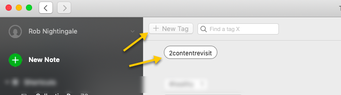 Evernote Uusi tunniste