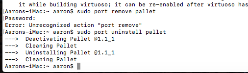 intro macports -lavan poisto