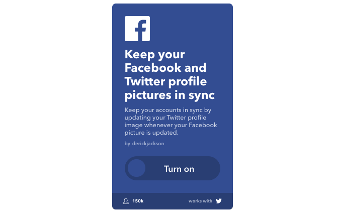 IFTTT Facebook Twitter -synkronointi