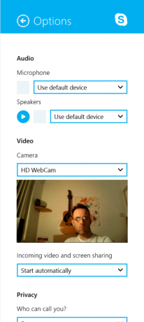 MUO-W8-skype-review-asetukset