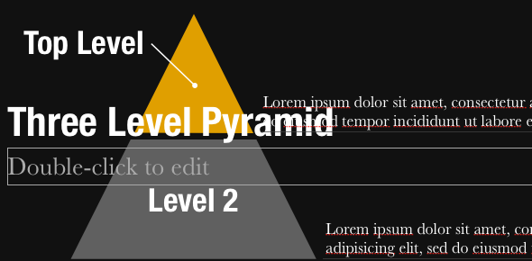 Luo ammattimaisia ​​esityksiä minuutteina Slidevana-sovelluksella PowerPointille ja Keynotelle [Giveaway] PyramidDiagram