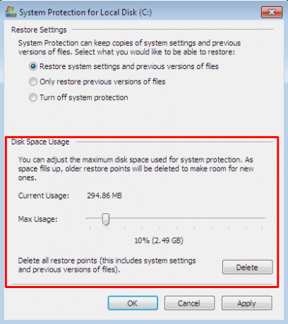 Määritä levytila Windows 7: ssä