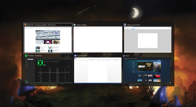 Windows 10 alt -välilehti