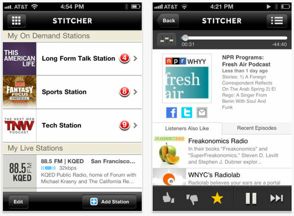 iphone podcatcher -sovellus