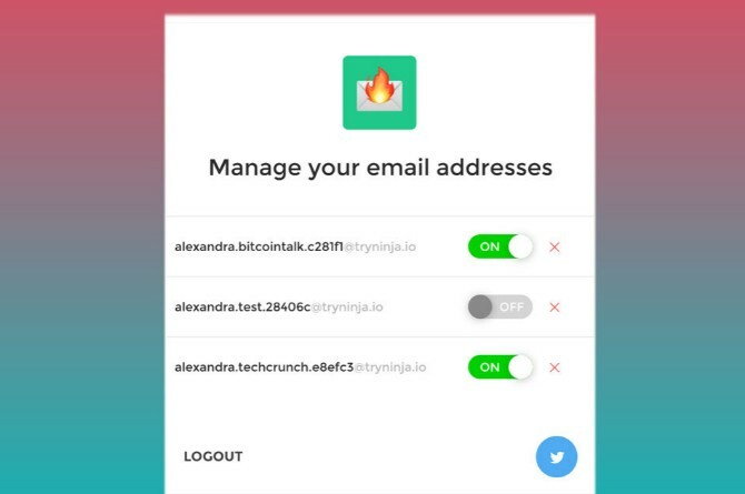 burnermail on helpoin laajennus hallita ilmaisia ​​kertakäyttöisiä sähköpostiosoitteita